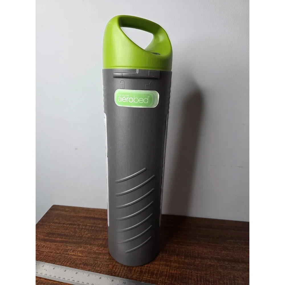 The Original Aerobed Pakmat Inflatable Mattress That Compact In Cylinder Rare